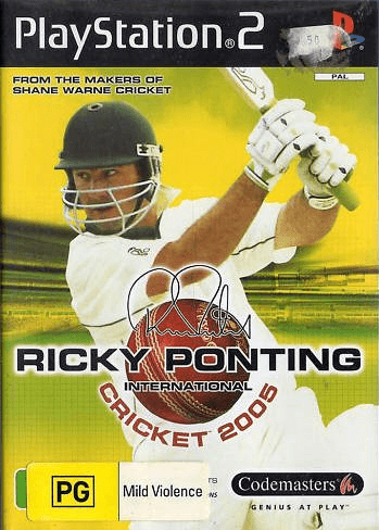 Ricky Ponting International Cricket box art for Playstation 2
